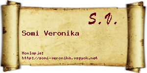 Somi Veronika névjegykártya
